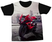 Camiseta Motocross Esporte Trilha Piloto Camisa Blusa Moto - Preto