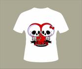 Camiseta Esqueleto Apaixonado modelo 4