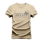 Camiseta Estampada 100% Algodão Unissex T-shirt Confortável Texa Map