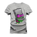 Camiseta Estampada Algodão Premium Confortável Bartson Lingua