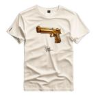 Camiseta Estampada Desert Eagle Gold Gun Coleção Shap Life