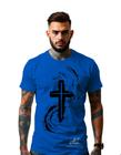 Camiseta Estampada Personalizada Religiosa Cristã Cruz REF15 Unissex 100% Algodao Linha Premium