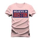 Camiseta Estampada Premium Algodão Belevin Boston