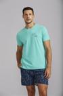 Camiseta Estampada Slim Fit - Verde Água