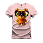 Camiseta Estampada T-Shirt Unissex Premium Urso Oculos