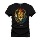 Camiseta Estampada Tamanho Grande Plus Size King