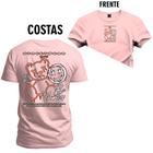 Camiseta Estampada Tamanho Grande Plus Size Urso Bigs Irmão Frente e Costas