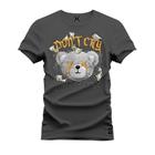 Camiseta Estampada Tamanho Grande Plus Size Urso Ponty Cry