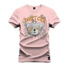 Camiseta Estampada Tamanho Grande Plus Size Urso Ponty Cry