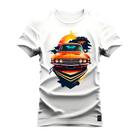 Camiseta Estampada Unissex Macia Confortável Premium Car Muscle Sol