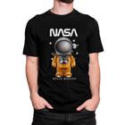 Camiseta Estampada Urso Astronauta Basica Algodão