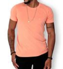 Camiseta Estonada Laranja Rosê Neon