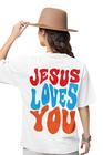 Camiseta Evangélica Jesus Loves You