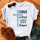 Camiseta Evangélica Ou Baby Look Feminina Moda Gospel Infinito Amor