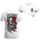 Camiseta FearLess Frente Costas Varias Cores Estampada Confortável