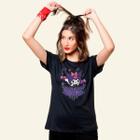 Camiseta Feminina Anime Kawaii Kuromi Blusa Baby Look Algodão