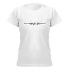 Camiseta feminina baby look ame-se manga curta Durabilidade