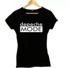 Camiseta Feminina Baby look Banda de Rock Depeche Mode