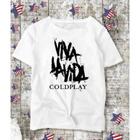 Camiseta feminina baby look coldplay viva la vida!!