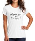 Camiseta Feminina Baby Look Feliz Ano Novo E Boas Festas Novidade Festas