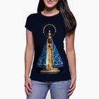 Camiseta Feminina Baby Look Feminina 07-Nossa Senhora Aparecida Mãe de Deus