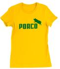 Camiseta Feminina Baby Look Porco Linha Copa do Mundo 2022