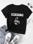 Camiseta Feminina Baby Look Scorpions Banda De Rock