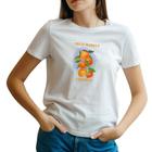 Camiseta feminina babylook Fruit Market manga curta Moda Gringa