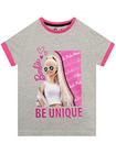 Camiseta Feminina Barbie Cinza 4