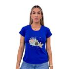 Camiseta Feminina Blusa T-shirt estampa deus te quer sorrindo