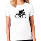 Camiseta Feminina Branca Bike Bicicleta Ciclista 13