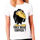 Camiseta Feminina Branca Jubileu Cerveja Picapau Desenho