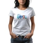 Camiseta Feminina Branca Lilo & Stitch Ohana Família