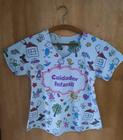Camiseta Feminina Cuidador Infantil Confeccionada em Malha Flame