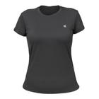 Camiseta Feminina Curtlo Active Fresh Chumbo