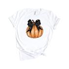 Camiseta Feminina de Algodão Halloween Abobora