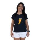 Camiseta Feminina Estampa Pizza Manga Curta Gola Redonda Algodao Confortavel Com Abridor De Garrafa