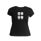 Camiseta Feminina Estampa Sleep Eat Train Repeat Confortável