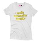 Camiseta Feminina Estampada Energy Branco