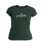 Camiseta Feminina Estampada Gratidão Confortável Casual