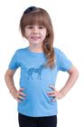 Camiseta Feminina Infantil Texas Farm - Cif017 - Azul Maya