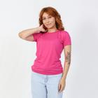 Camiseta Feminina Lisa Baby Look Viscolycra Barato Blusa Gola Redonda Fresquinha