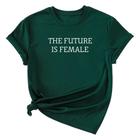 Camiseta Feminina O Futuro é Feminino algodão Gola redonda
