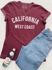 Camiseta Feminina Plus Size Estonada California