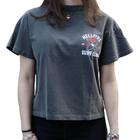 Camiseta Feminina Quiksilver Crop Hell Fire Surf Club - PRETO