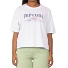 Camiseta Feminina Rip Curl Surf Revival Soltinha Branca GTE0359