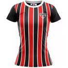 Camiseta feminina são paulo listrada oficial change retrô nf