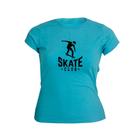 Camiseta Feminina Skate Capacete Dia a Dia Confortável