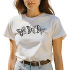 Blusa T shirt Feminina Borboleta Glorious Algodao - Karol Moda
