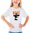 Camiseta Festa Halloween Fantasma Boo Bruxa Camisa Básica